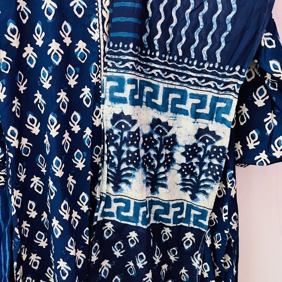 Indigo print beautiful kurta set ! - Picture 4 of 6